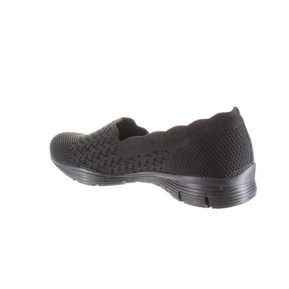 Skechers Womens Stat Black Casual Flats Size 9 Medium (B, M) - Picture 3 of 4